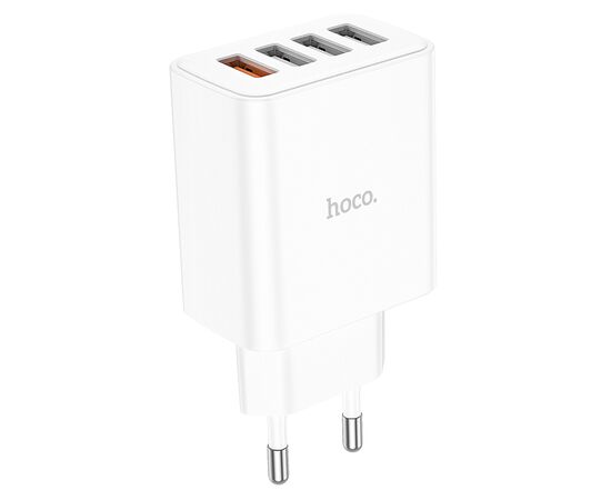  СЗУ 4USB 2.1A QC3.0 быстрая зарядка Hoco C102A (White) 