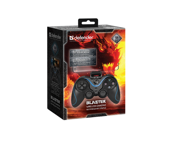  Геймпад DEFENDER WRL Blaster USB (64283) Blueth Android, Li-ion 