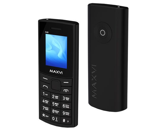  Мобильный телефон MAXVI C40 Black 