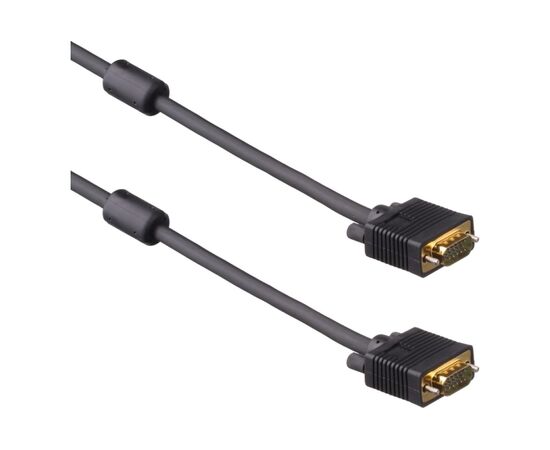  Кабель ExeGate EX169516RUS монитор - SVGA card (15M -15M) 10м 2 фильтра позолоченные разъемы, экранирование 