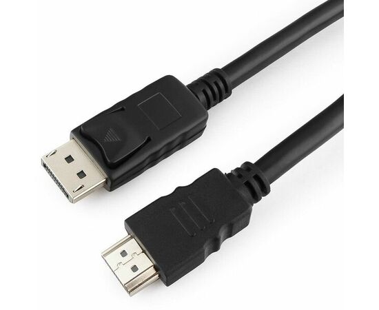  Кабель Bion BXP-CC-DP-HDMI-010 DisplayPort - HDMI, 20M/19M, однонаправленный конвертор сигнала с DisplayPort в HDMI, 1м, черный 