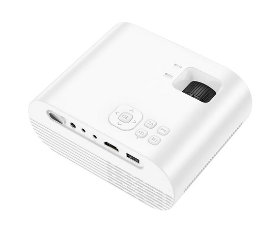  Проектор беспроводной HOCO DT1 wireless projector(720P same screen version)(EU) (белый) 