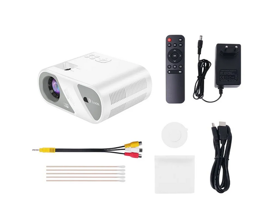  Проектор беспроводной HOCO DT1 wireless projector(720P same screen version)(EU) (белый) 