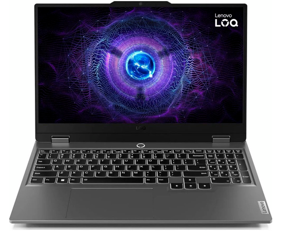  Ноутбук Lenovo LOQ 15IAX9 (83GS005NRK) Core i5-12450H/16Gb/SSD512Gb/15.6"/IPS/FHD/RTX 3050 6Gb/noOS/grey 