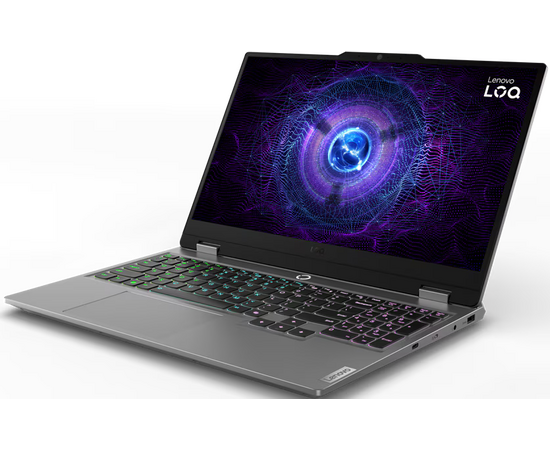  Ноутбук Lenovo LOQ 15IAX9 (83GS005NRK) Core i5-12450H/16Gb/SSD512Gb/15.6"/IPS/FHD/RTX 3050 6Gb/noOS/grey 