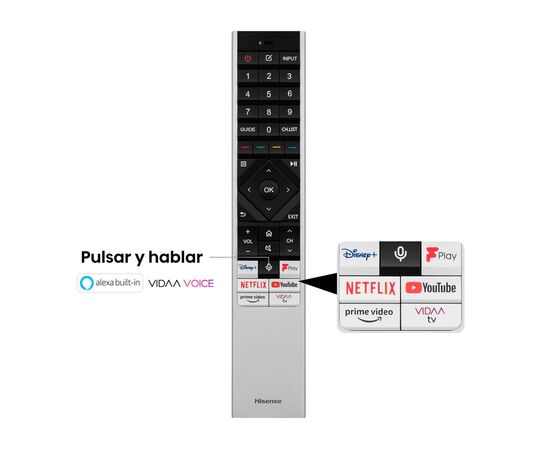  65" Телевизор Hisense 65UXKQ темно-серый 3840x2160, 4K Ultra HD, 120 Гц, Wi-Fi, Smart TV, VIDAA 