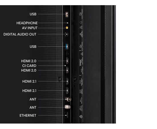  65" Телевизор Hisense 65UXKQ темно-серый 3840x2160, 4K Ultra HD, 120 Гц, Wi-Fi, Smart TV, VIDAA 