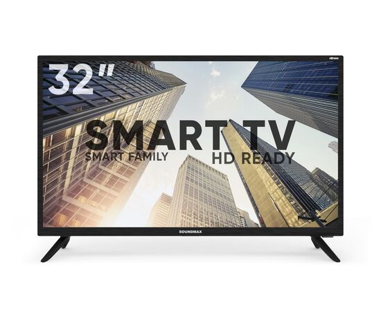  32" Телевизор Soundmax SM-LED32M09S черный 1366x768, HD, 60 Гц, Wi-Fi, Smart TV, Android TV 