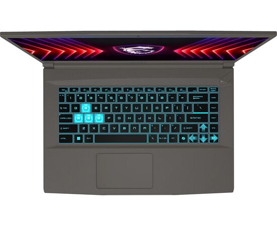  Ноутбук MSI Thin B12UCX-2633XRU (9S7-16R831-2633) 15.6", IPS, i5 12450H 2ГГц, 8 ядер 16ГБ DDR4, 512ГБ SSD, GeForce RTX 2050 - 4 ГБ, Free DOS grey 