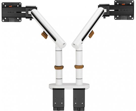  Кронштейн для мониторов Ultramounts UM727W белый 17"-32" макс.9кг крепление к столешнице поворот и наклон 