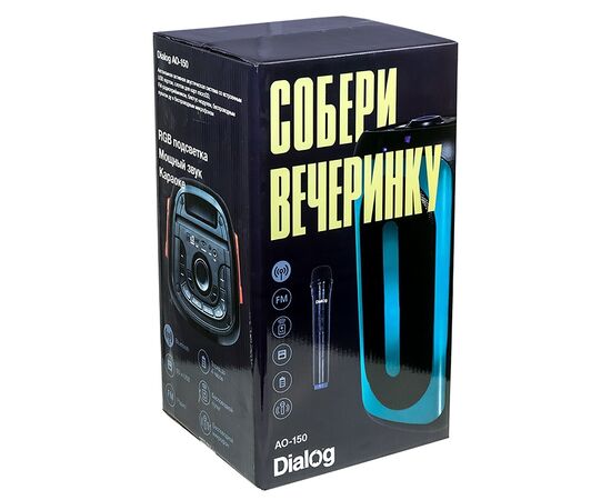  Портативная акустика напольная Dialog Oscar AO-150, микрофон BT (black) (216892) 