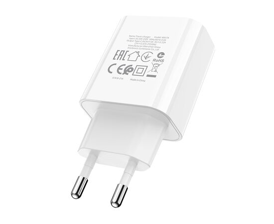  СЗУ BOROFONE BA57A Easy Speed 1USB, PD20W (белый) 