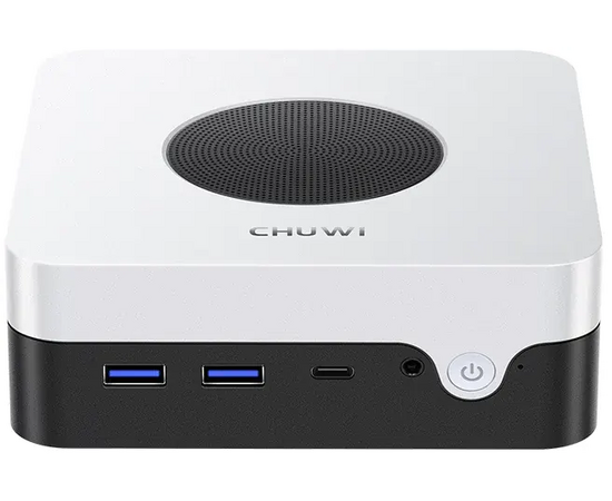  Неттоп Chuwi LarkBox X (CWI556P) Intel N-series N100(0.8Ghz) 12288Mb 512SSDGb Intel UHD Graphics BT WiFi Black+White Win11Pro 