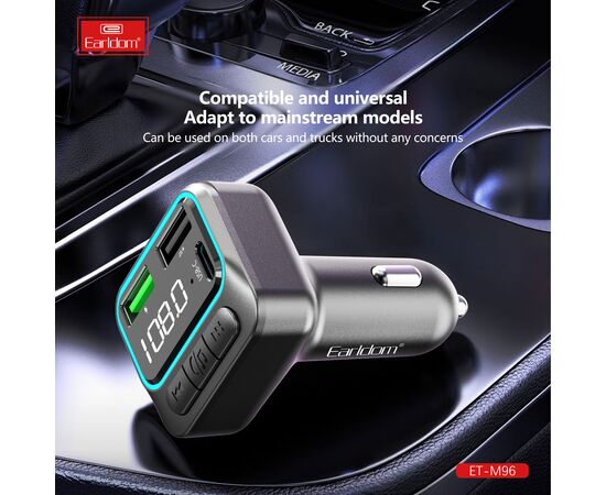  ФМ модулятор (2USB выхода + USB-C, Bluetooth) Earldom ET-M96 