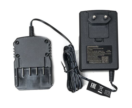  Снегоуборщик GreenWorks 2600807USB2 аккумуляторный c USB и ЗУ 40V, 30 см, бесщеточный, с 1хАКБ 2 Ач 