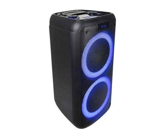  Портативная акустическая система  Perfeo  “PARTY MAKER 100” BT, EQ, FM, 2x6.35, TWS, 2  беспроводных микрофона в комплекте 