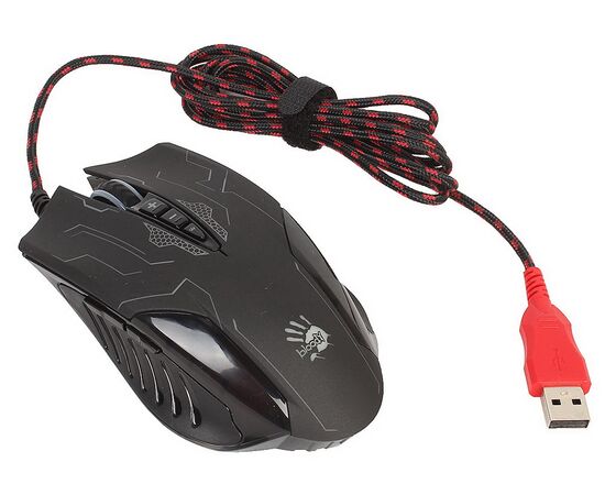  Мышь A4Tech Bloody Q51 черный/рисунок 