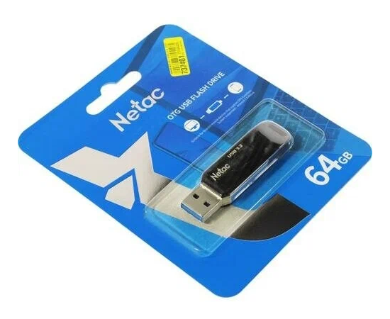  USB-флешка Netac US11 NT03US11C-064G-32BK 64GB USB3.0+TypeC Dual Flash Drive 