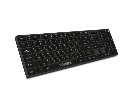  Беспроводная клавиатура SVEN KB-E5300W графит (SV-021139) 
