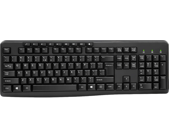  Клавиатура OKLICK 305M черный USB Multimedia 