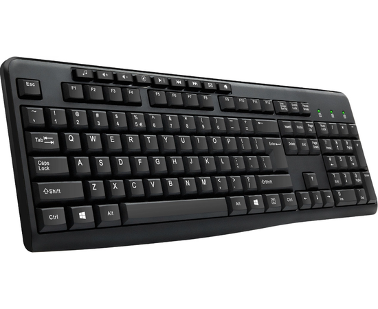  Клавиатура OKLICK 305M черный USB Multimedia 