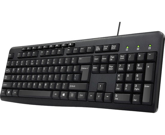  Клавиатура OKLICK 305M черный USB Multimedia 