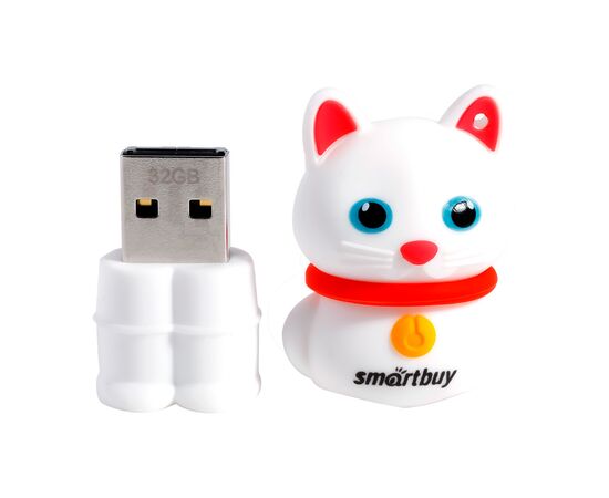  USB  64GB  Smart Buy Wild series  Котёнок  белый 