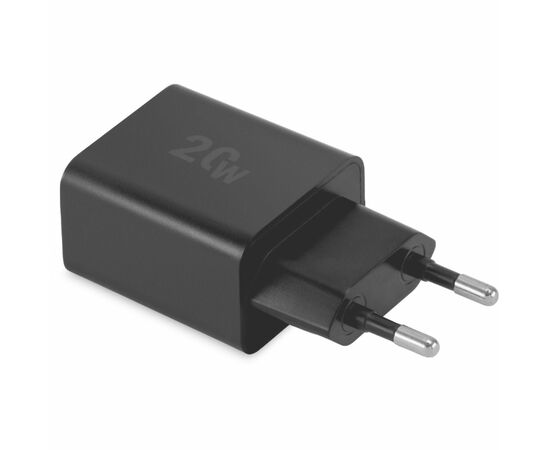 Сетевое зарядное устройство Digma DGW2D 20W 3A+1A (PD+QC) USB-C/USB-A универсальное черный (DGW2D0F110BK) 