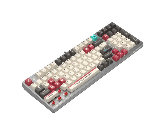  Клавиатура A4Tech Bloody S98 Pixels Red механическая серый/бежевый USB for gamer LED (S98) 