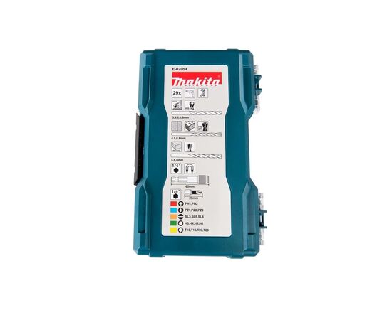  Набор бит и сверл Makita E-07054 универсальный 29пред для шуруповертов/дрелей 