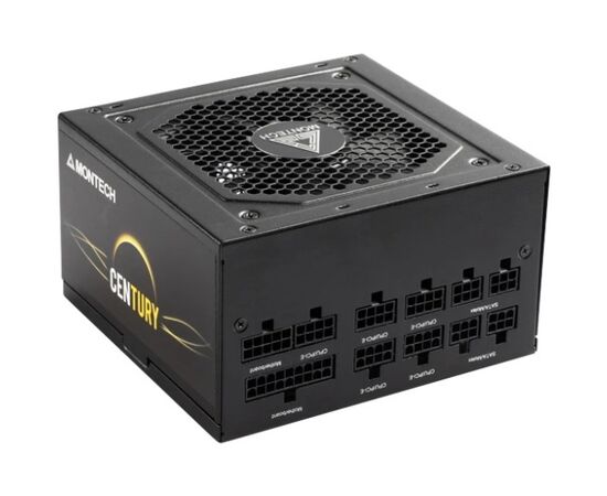  Блок питания Montech Century 850W / ATX 2.43, APFC, 80 Plus Gold, Full Bridge LLC, DC-DC, Japan caps, 120mm fan, full modular 