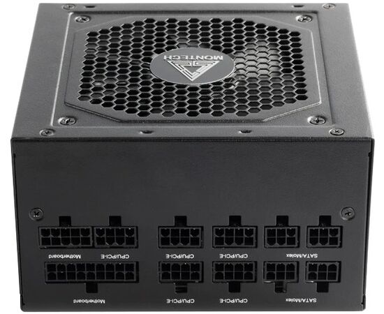  Блок питания Montech Century 850W / ATX 2.43, APFC, 80 Plus Gold, Full Bridge LLC, DC-DC, Japan caps, 120mm fan, full modular 