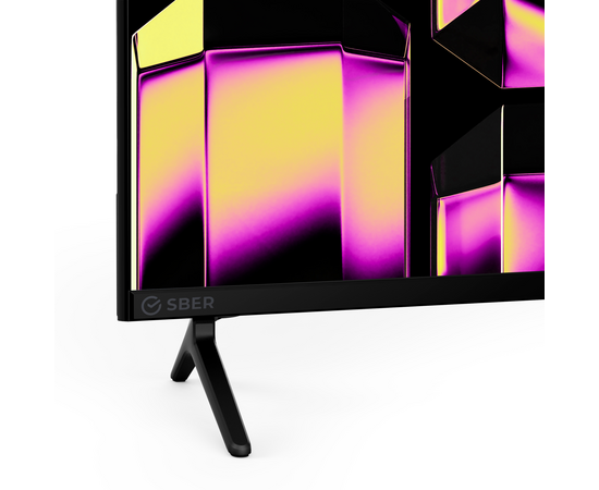  65" Телевизор Sber SDX 65U4124B черный 3840x2160, 4K Ultra HD, 60 Гц, Wi-Fi, Smart TV, Салют ТВ 