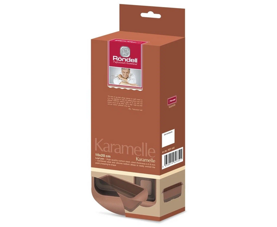  Форма для выпечки Rondell Karamelle RDF-448 10x20см карамель прямоугольная 