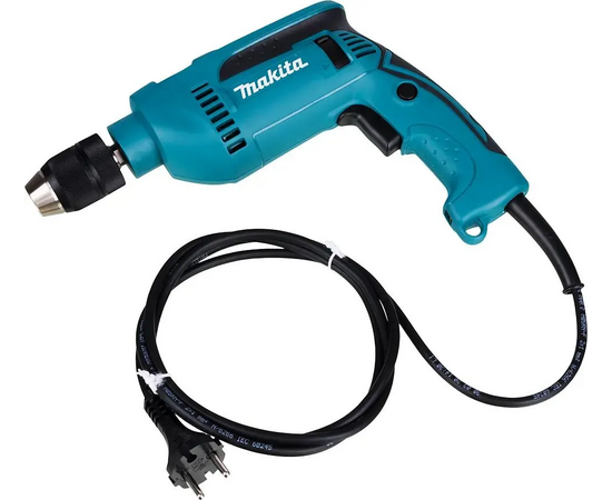 Дрель ударная Makita HP1641K 680Вт патрон:быстрозажимной реверс (кейс в комплекте) 