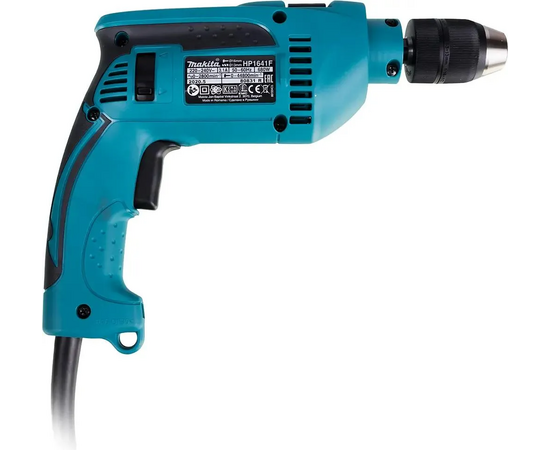  Дрель ударная Makita HP1641K 680Вт патрон:быстрозажимной реверс (кейс в комплекте) 