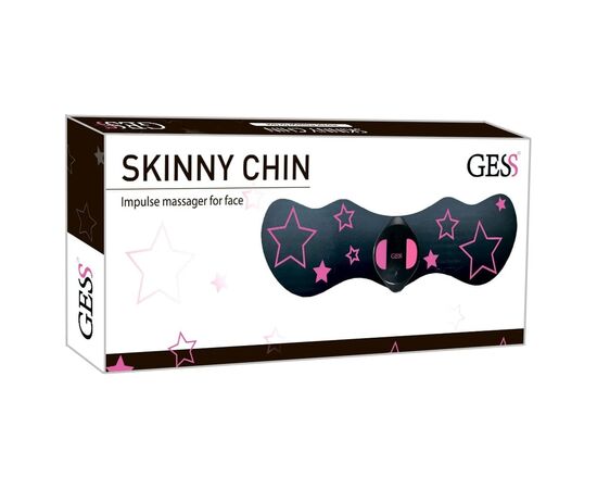  Импульсный массажер Gess Gess-680 Skinny Chin черн/розовый 