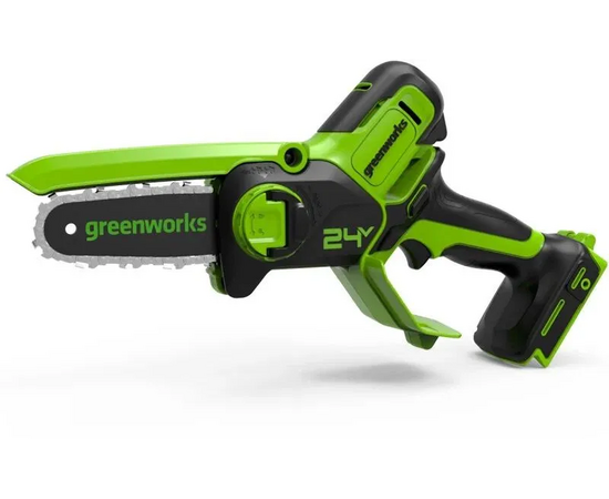  Цепная пила аккумуляторная GreenWorks G24MCS10 c АКБ и ЗУ (2008207UB) 
