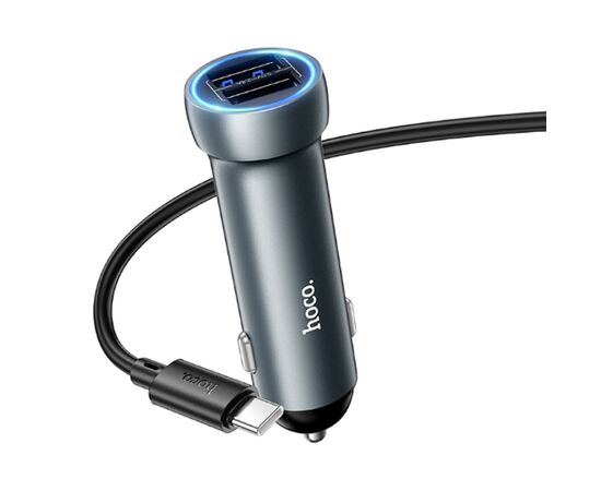  АЗУ Hoco Z54 Prosperous dual-port car charger set(Type-C) 