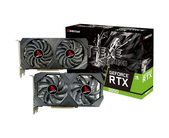  Видеокарта Biostar Nvidia RTX3050 6Gb (VN3516RF68) 96bit GDDR6 PCI-E 1042/14000/HDMIx1/DPx3/HDCP Ret 