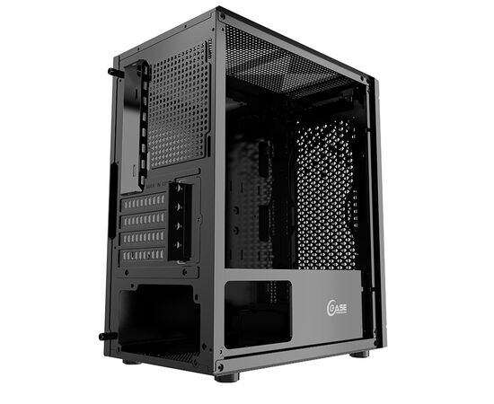  Корпус Powercase CMIMZB-L3 Mistral Micro Z3B Mesh LED, Tempered Glass, 2x 140mm + 1х 120mm 5-color fan, чёрный, mATX (CMIMZB-L3) 