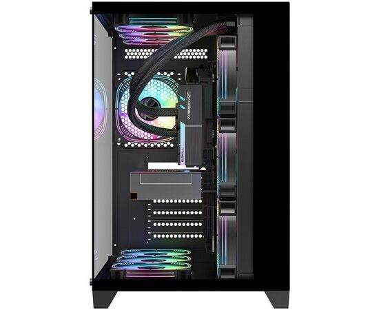  Корпус 1STPLAYER Megaview MV8-TP (MV8-TP-BK) Black / ATX 