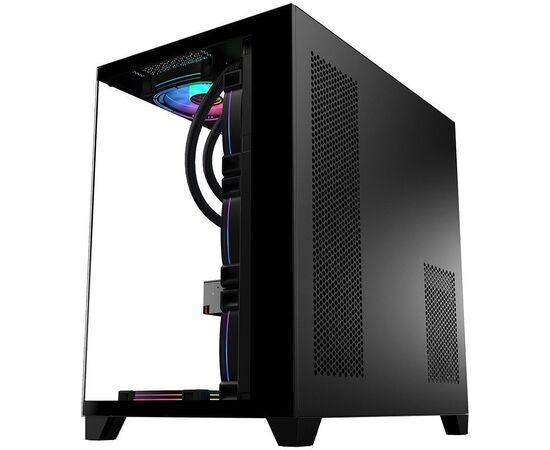  Корпус 1STPLAYER Megaview MV8-TP (MV8-TP-BK) Black / ATX 