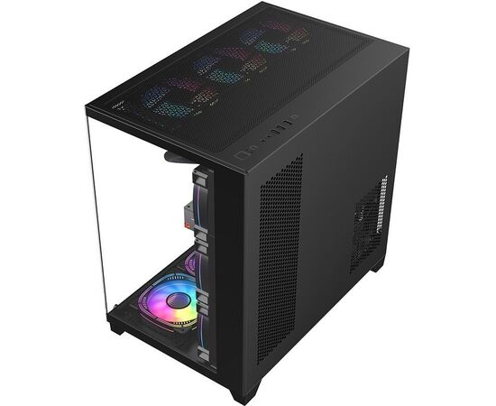  Корпус 1STPLAYER Megaview MV8-TP (MV8-TP-BK) Black / ATX 