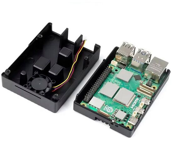  Корпус ACD RA794 металлический для Raspberry Pi 5 c охлаждающим вентилятором 