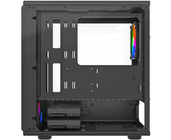  Корпус Powercase Mistral Micro C4B ARGB (CMMCB-A4), Tempered Glass, 4x 120mm ARGB PWM Fan, чёрный, mATX 