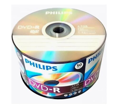  Диск DVD-R Philips DM4S6U50F/97 4.7 Gb, 16x, Bulk (50) 