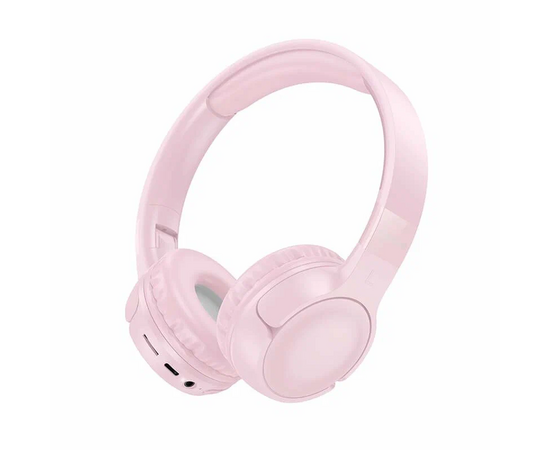  Наушники bluetooth полноразмерные BOROFONE BO32 Show BT headphones (розовый) 